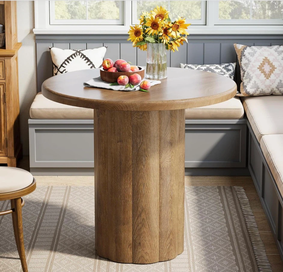 Brand new 80cm Round Wood Dining Table- delivery available