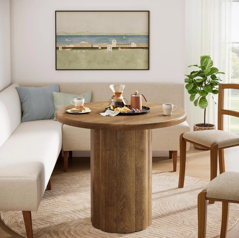 Brand new 80cm Round Wood Dining Table- delivery available - photo 5