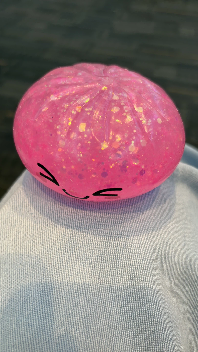 Pink glitter dumpling