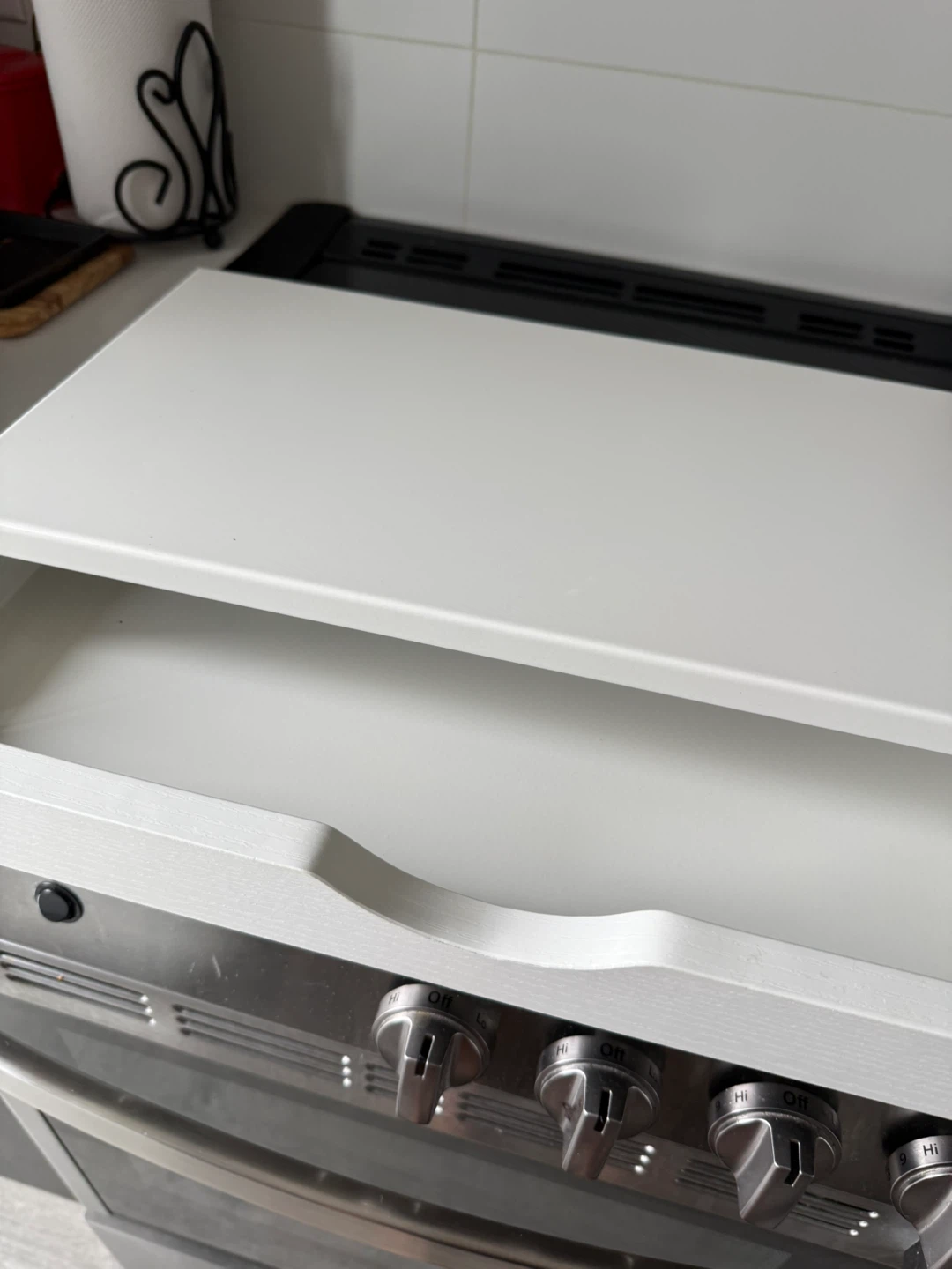 Monitor Stand with Drawer - White - photo 2