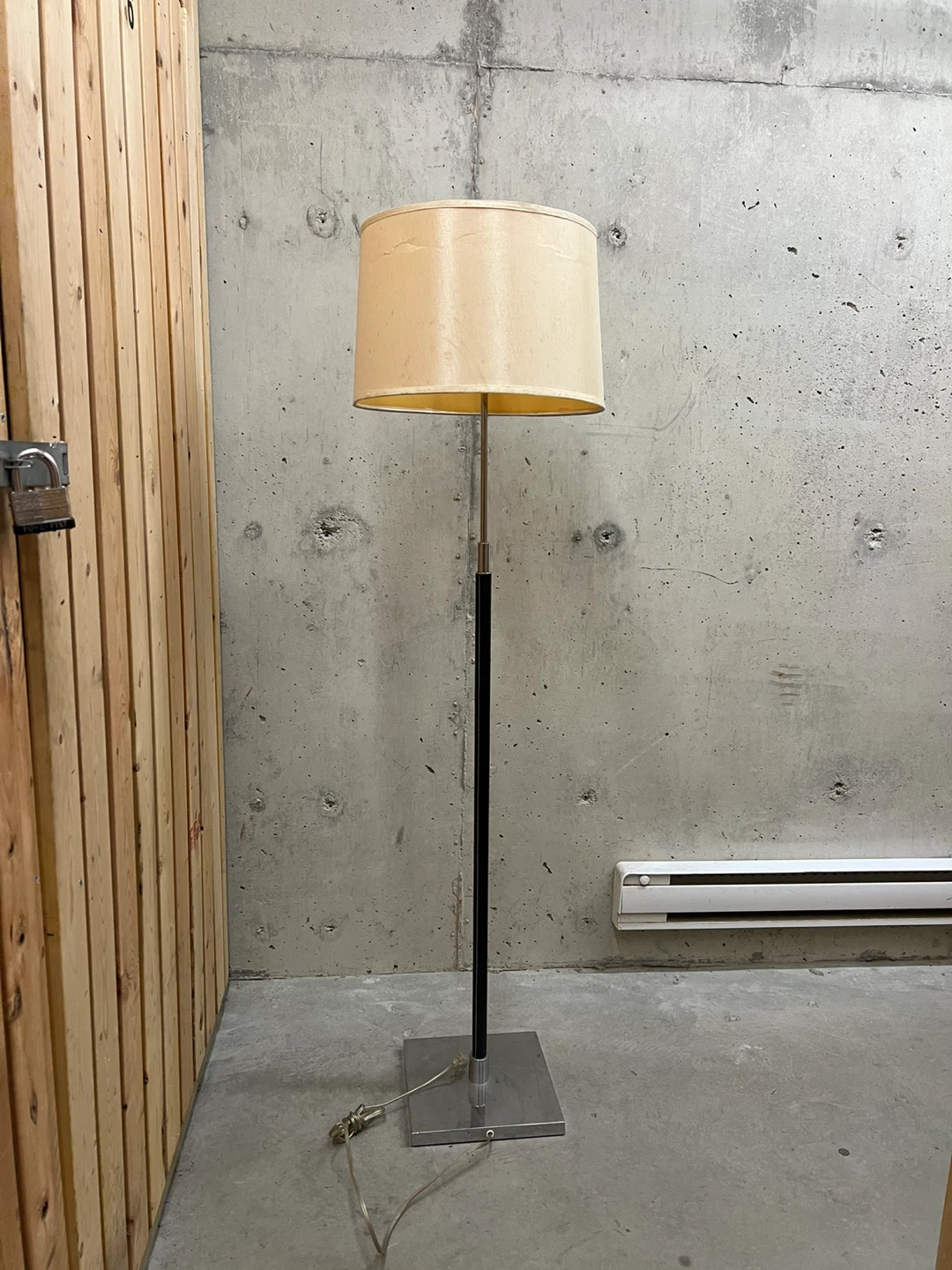 Floor Lamp with Beige Shade