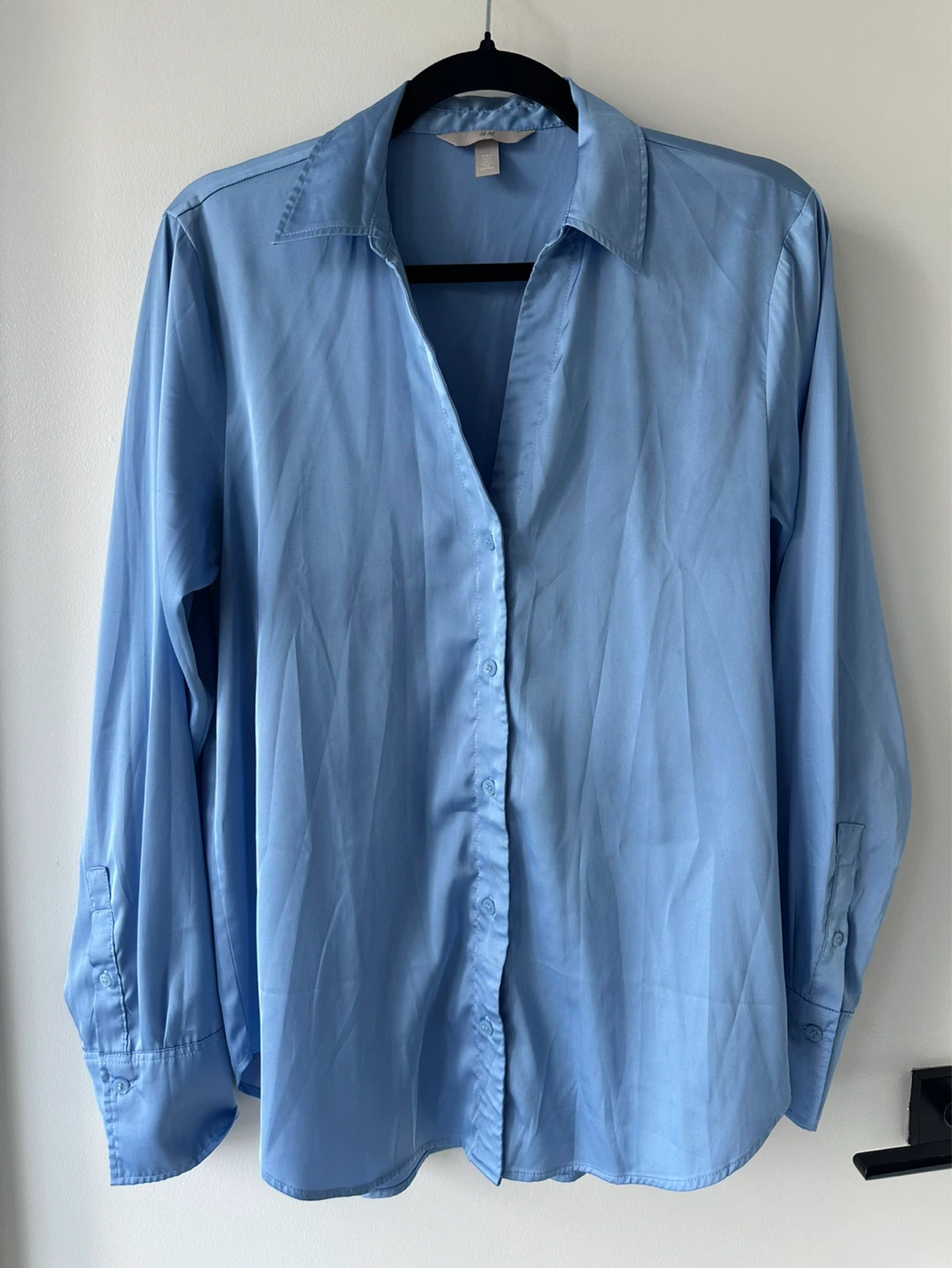 H&M Satin Button-Up Shirt