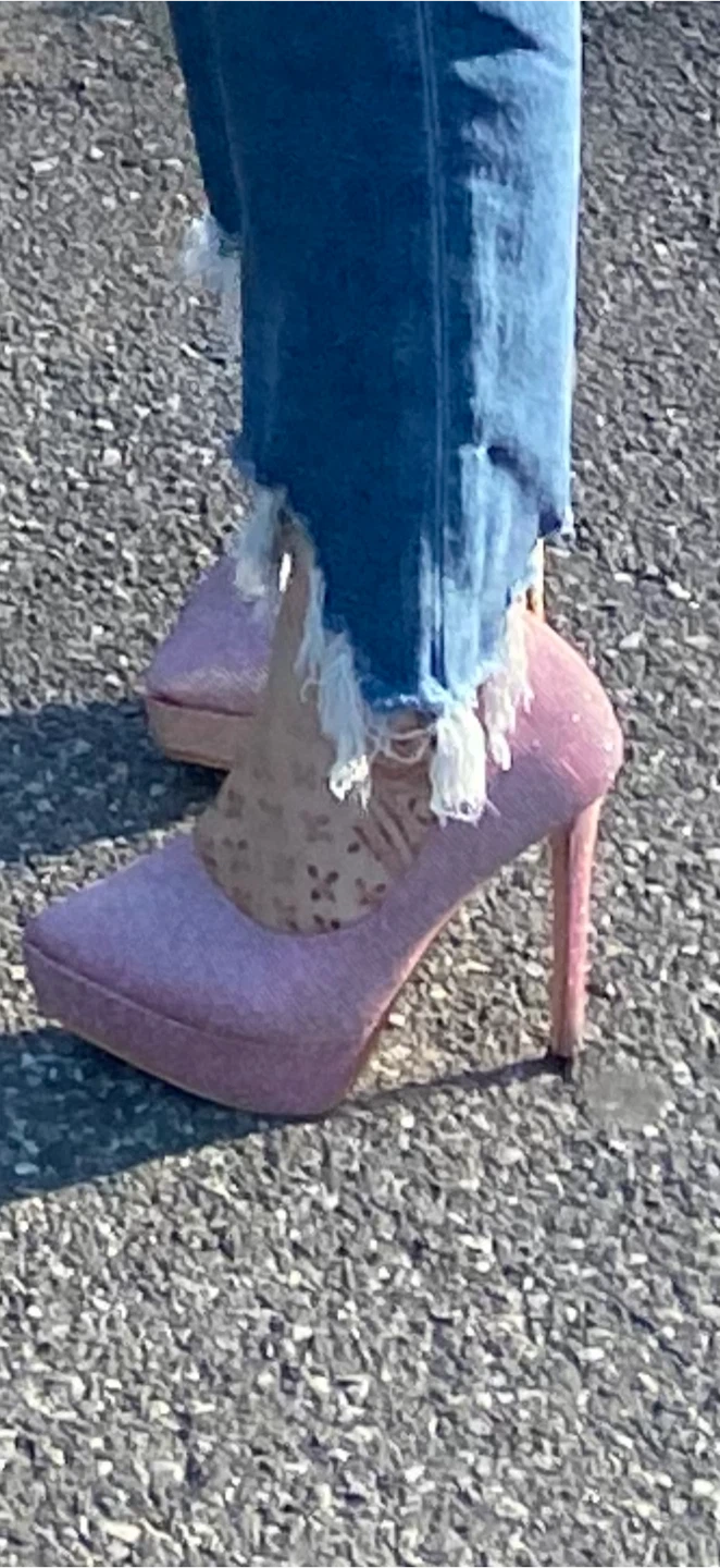 Pink Glitter Stiletto Heels - photo 2