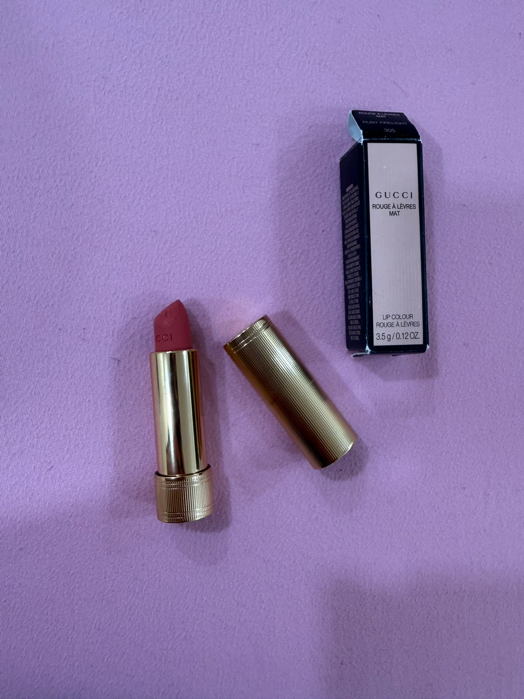 Gucci Rouge à Lèvres Mat Lipstick Shade 305 Ruby Delight - photo 2