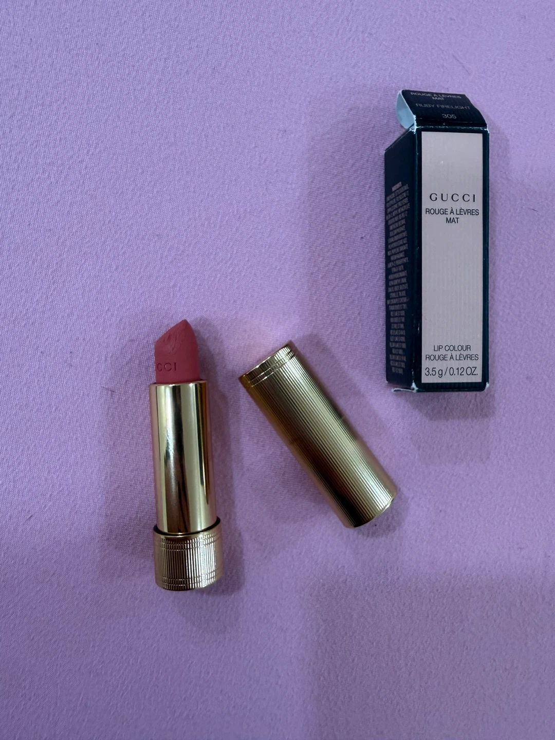 Gucci Rouge à Lèvres Mat Lipstick Shade 305 Ruby Delight - photo 3