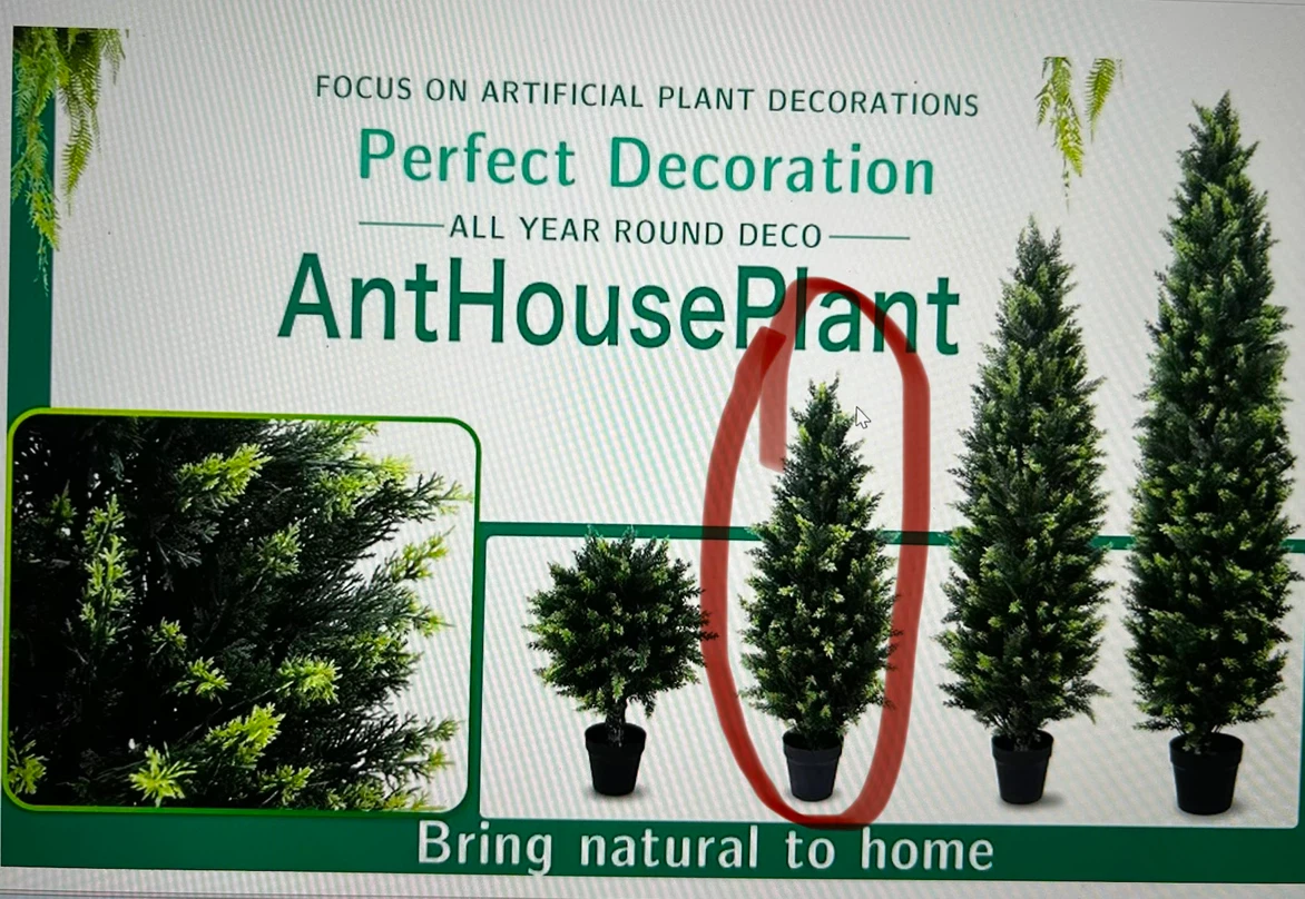 2 Artificial Cedar Trees (85 cm) - photo 2