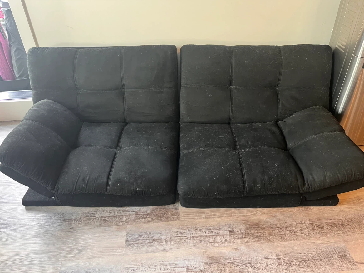 Black Futon Sofa Bed - photo 2