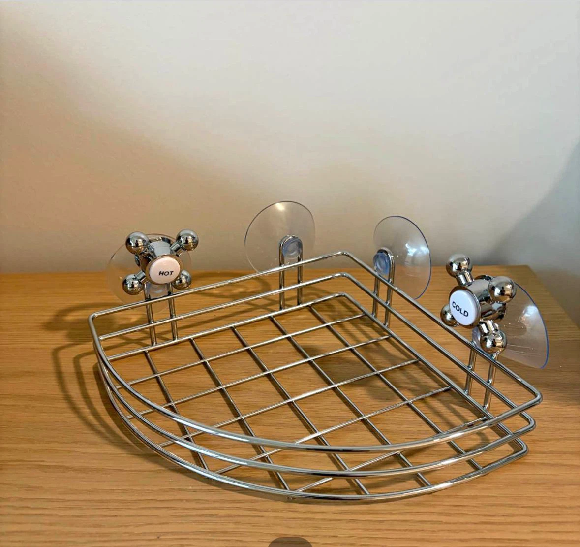 Corner Shower Caddy with Suction Cups