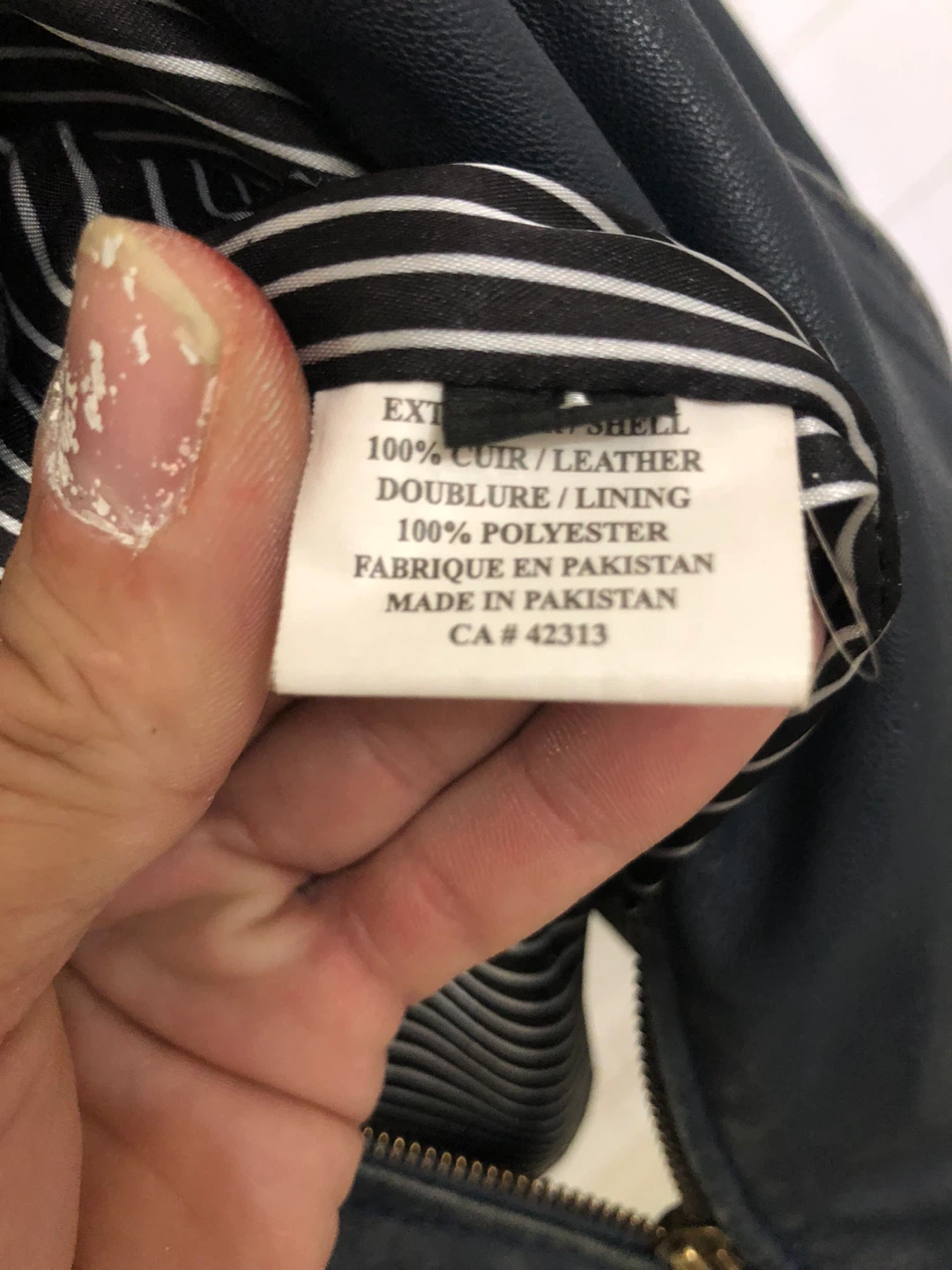 Vintage Hugo Boss distressed leather racer jacket - photo 4