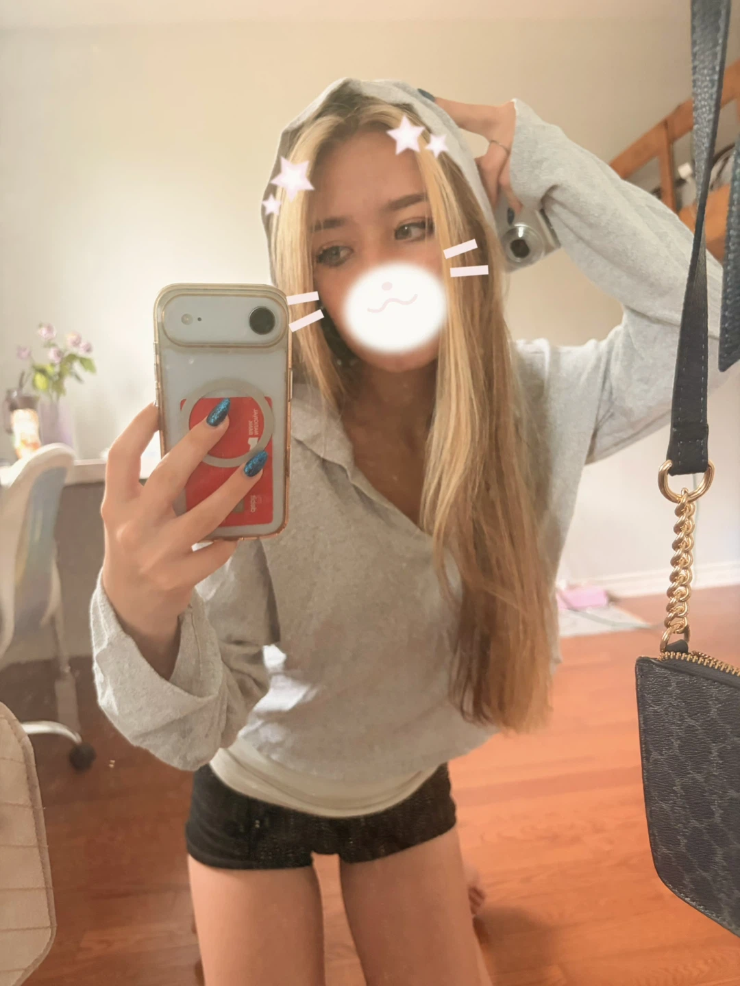 Grey Cropped Hoodie - photo 3