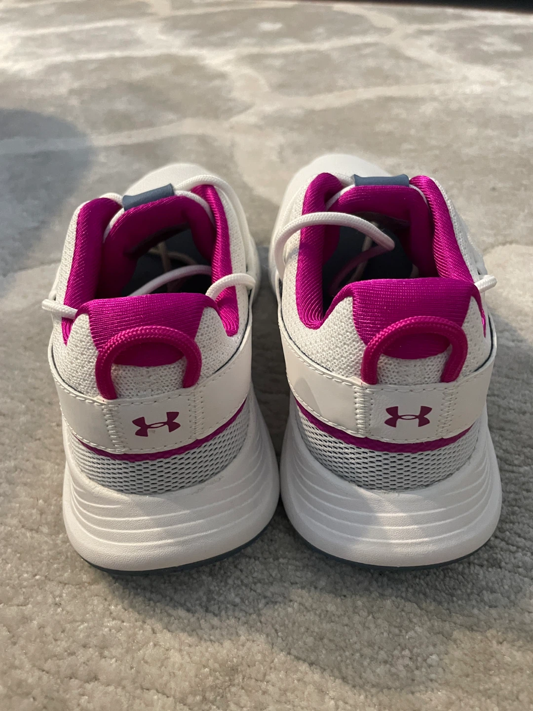 Under Armour White/Pink Athletic Shoes - photo 2