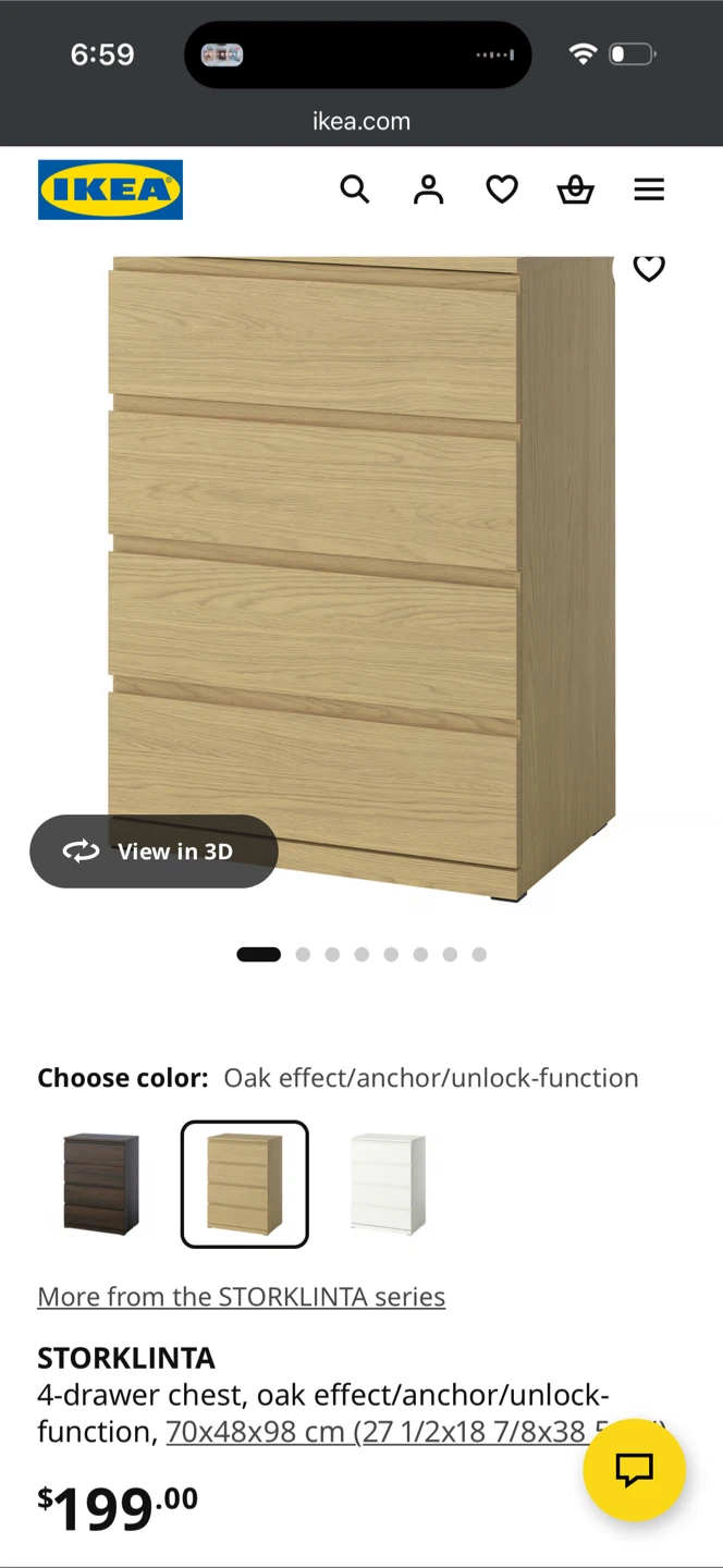 MALM chest of 4 drawers, white stained oak veneer, 80x100 cm - photo 3