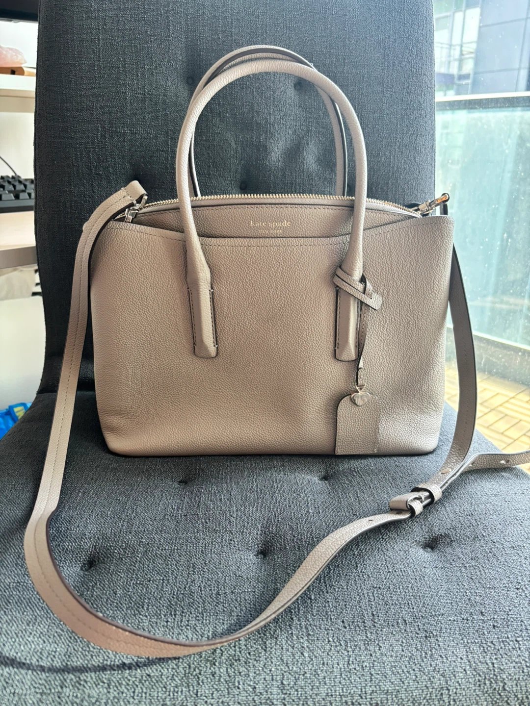 Kate Spade ‘Margaux’ Large Satchel in Cloud Taupe