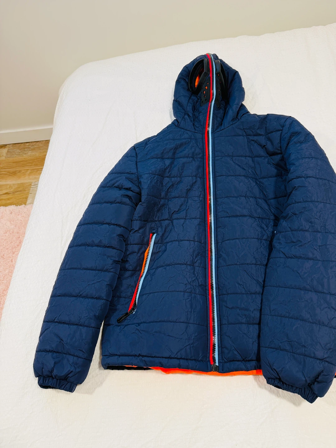 Blue winter puffer jacket – warm, good condition - photo 3