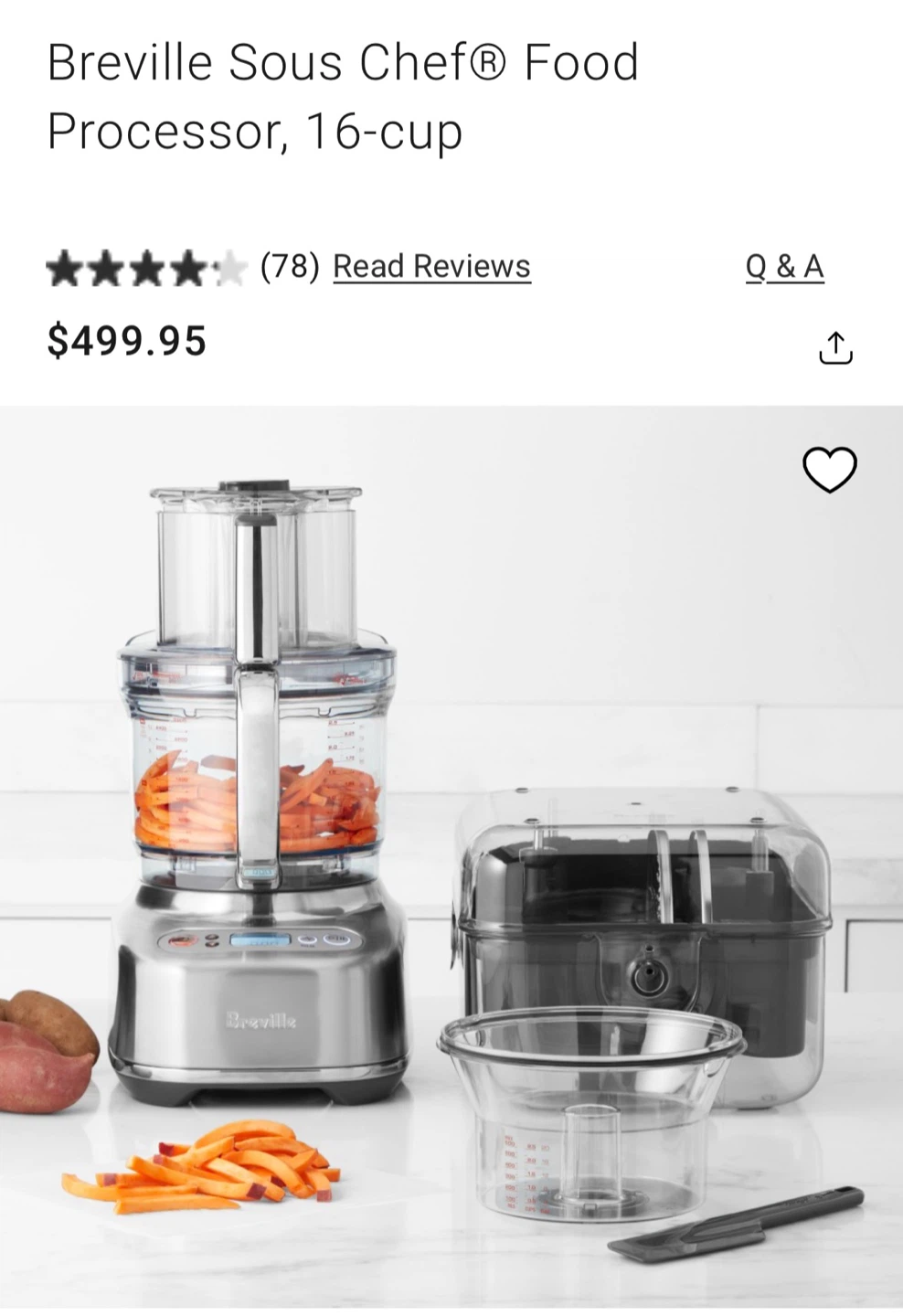 Breville Sous Chef 16 pro food processor with dicing kit