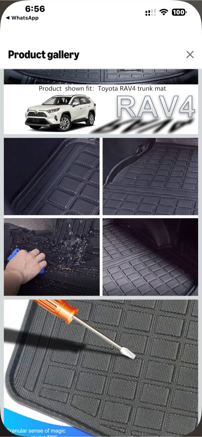 Car Floor Mats for Toyota RAV4 2019-2025 - photo 2