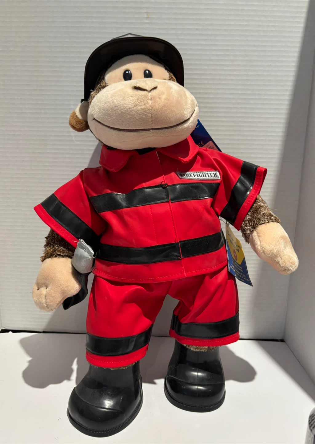 Build-A-Bear Workshop Monkey Firefighter Plush
