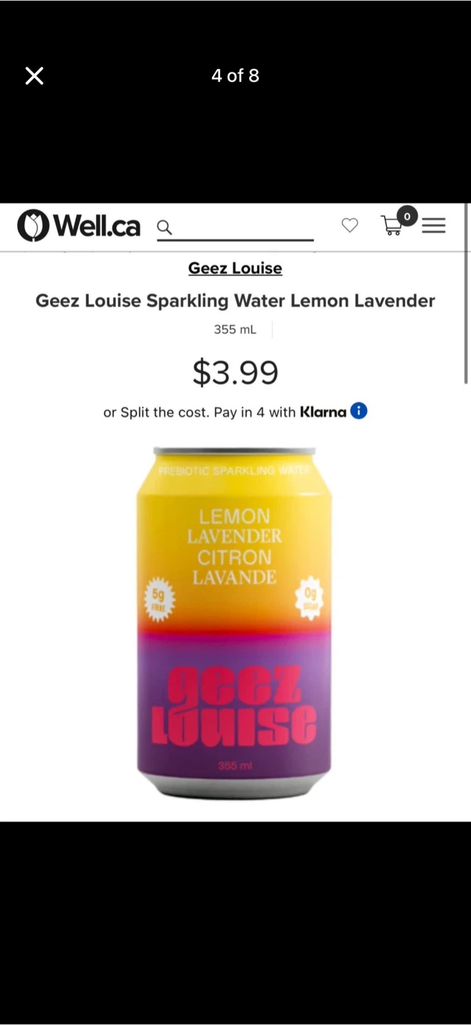 Geez Louis Prebiotic Sparkling Water (case of 12) - photo 3