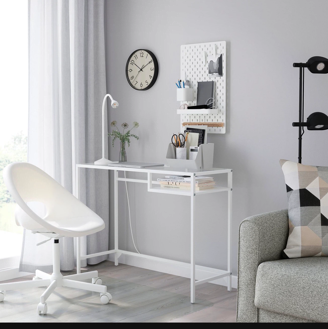 Ikea laptop glass table
