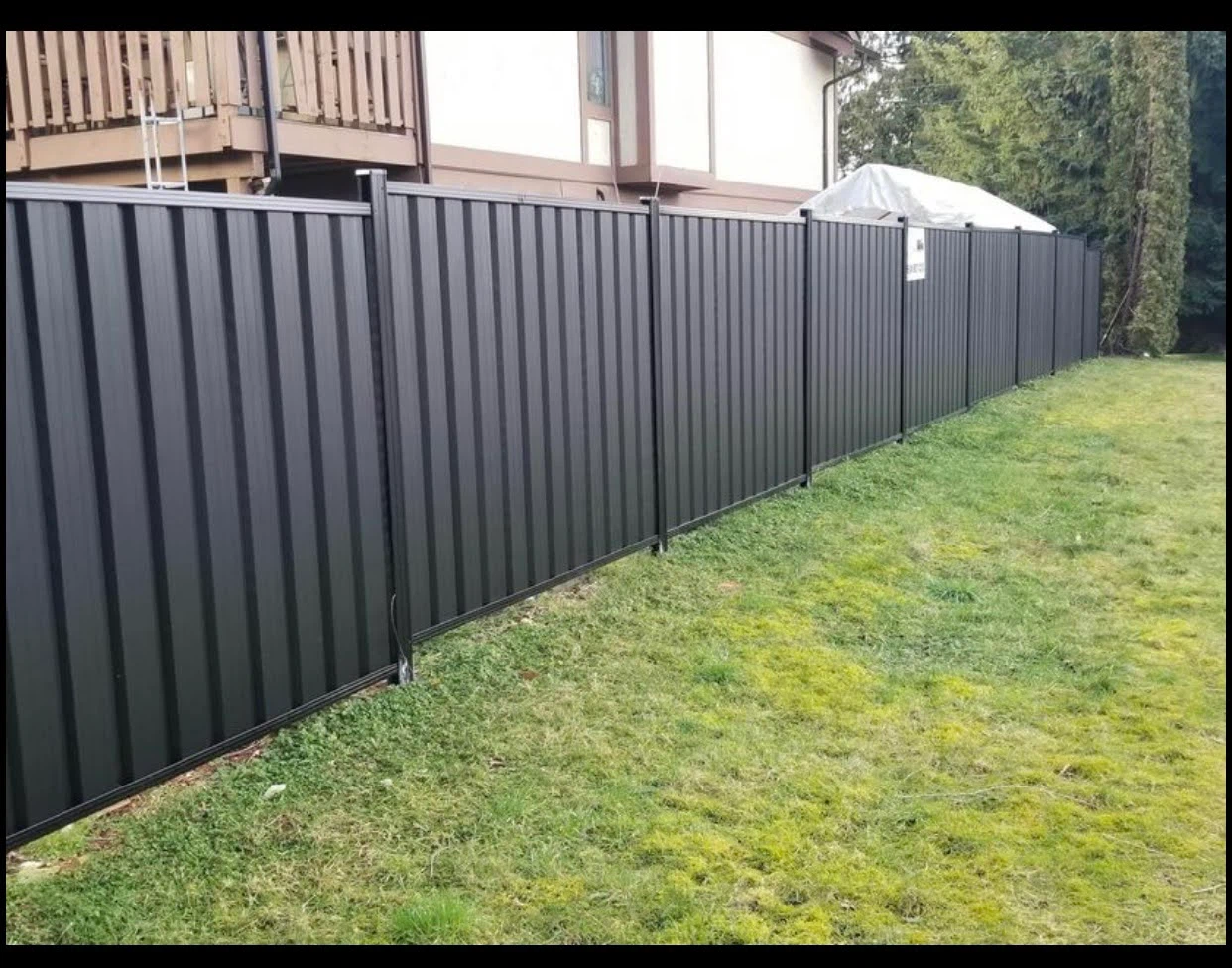 Metal fence installation - photo 5