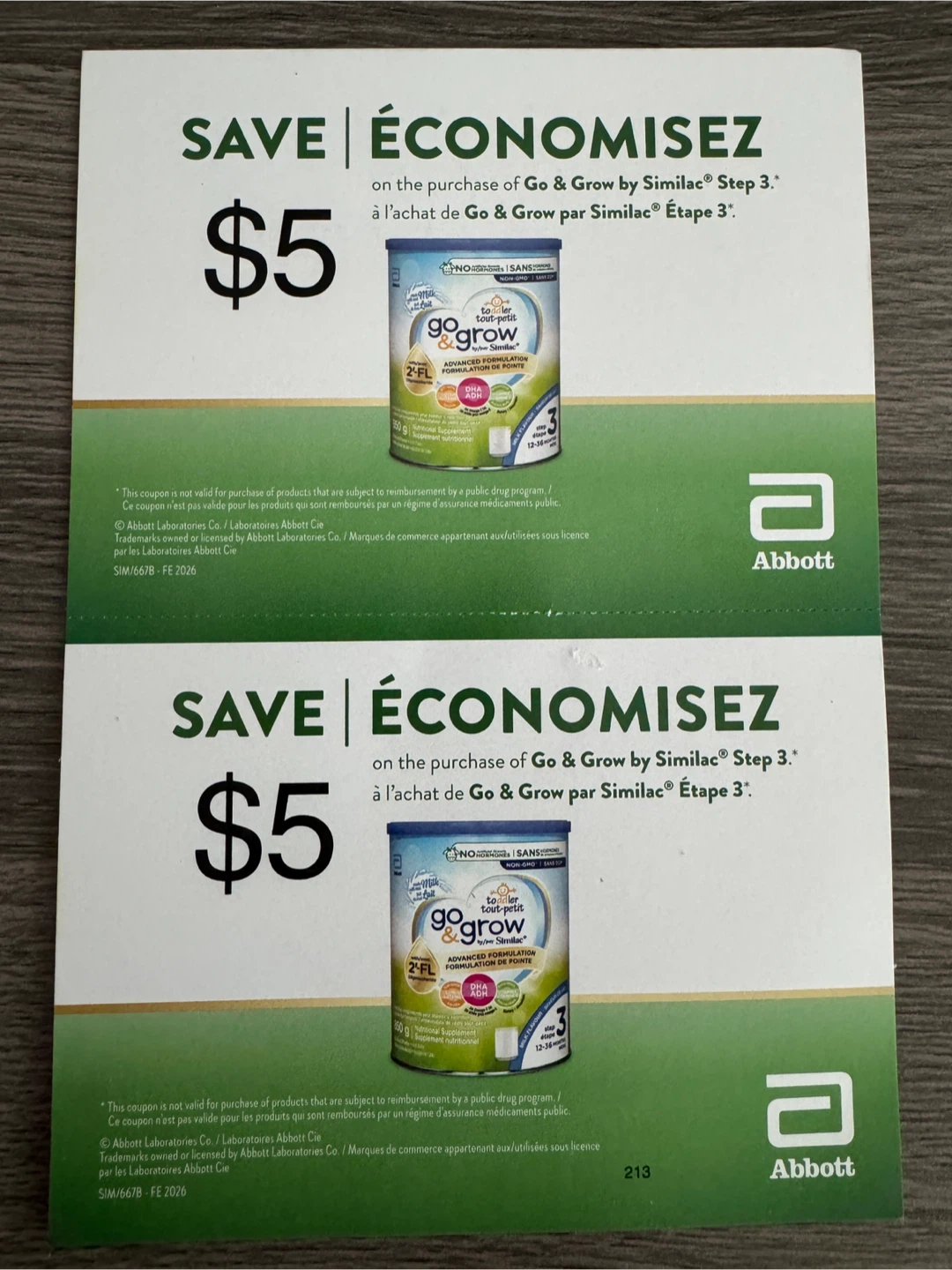 Free 5CAD off coupon X 2 for Similac Go & Grow + Free Sample - photo 2