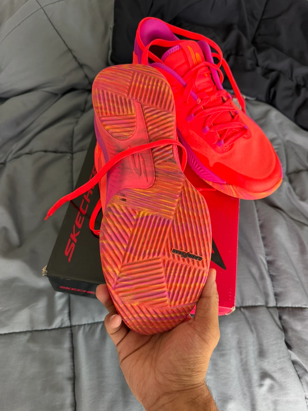 Skechers Basketball Shoes - Red/Purple Size 10.5