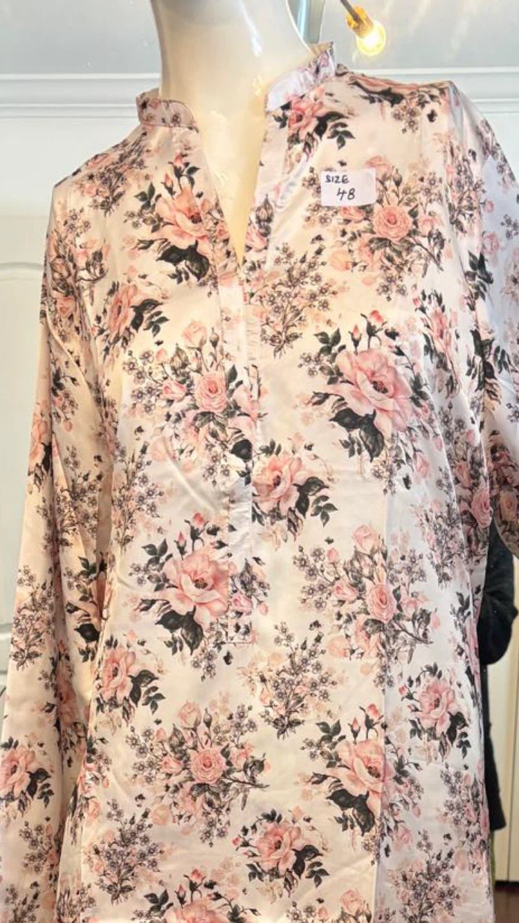 Women's 2-Piece Printed Kurti Pants Set - photo 2