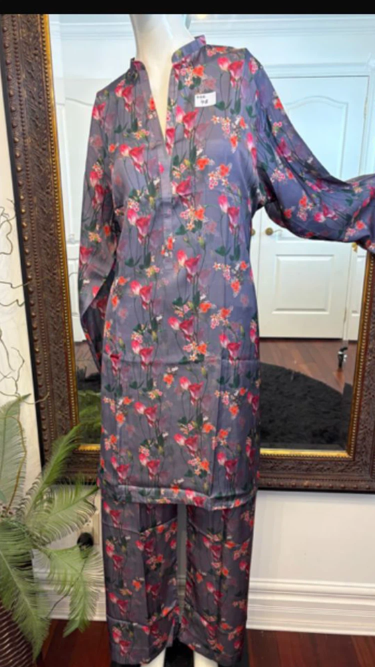 Women's 2-Piece Printed Kurti Pants Set - photo 5