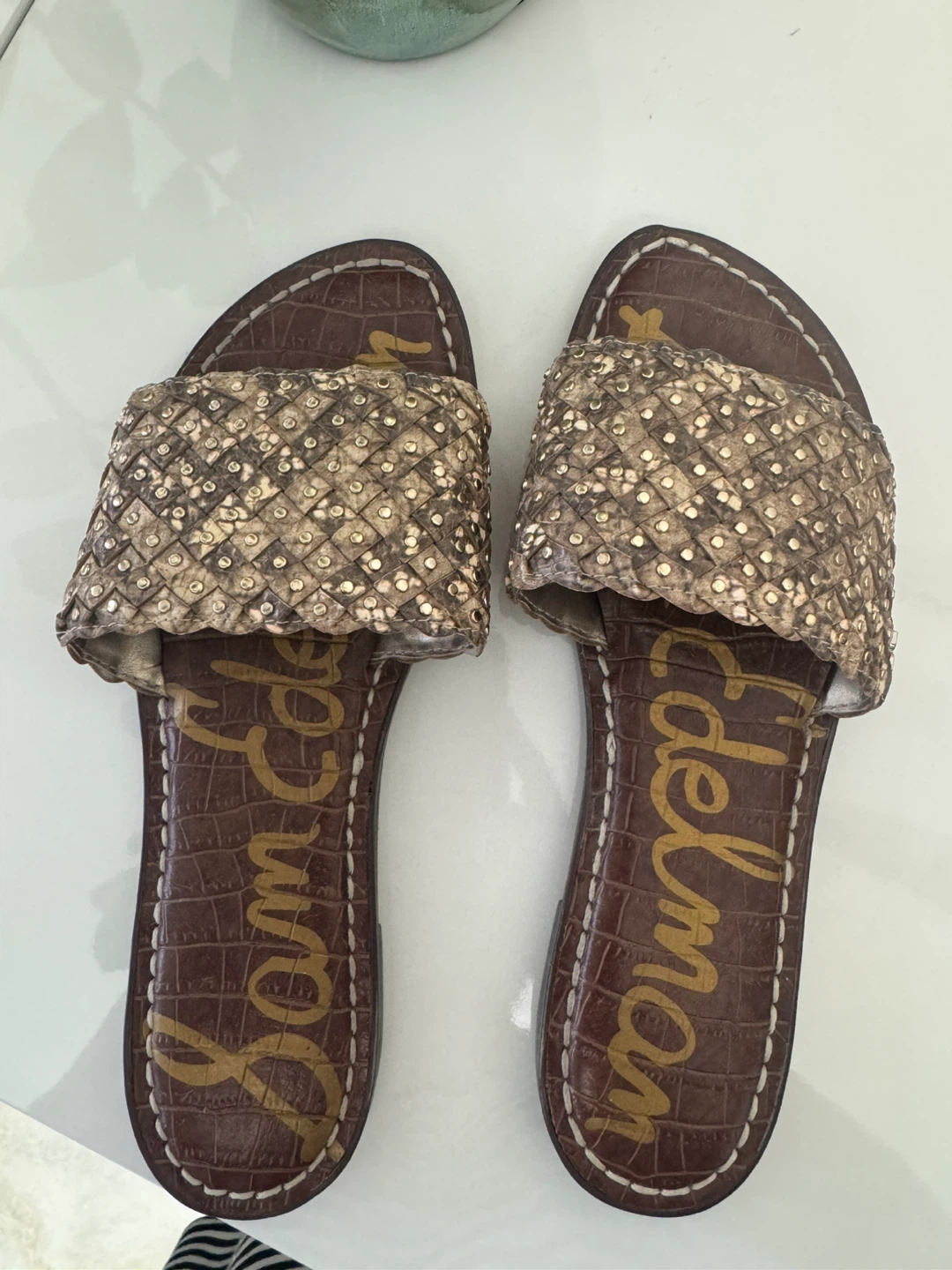 Sam Edelman Women's Geraldine Embellished Slide Sandals - photo 4