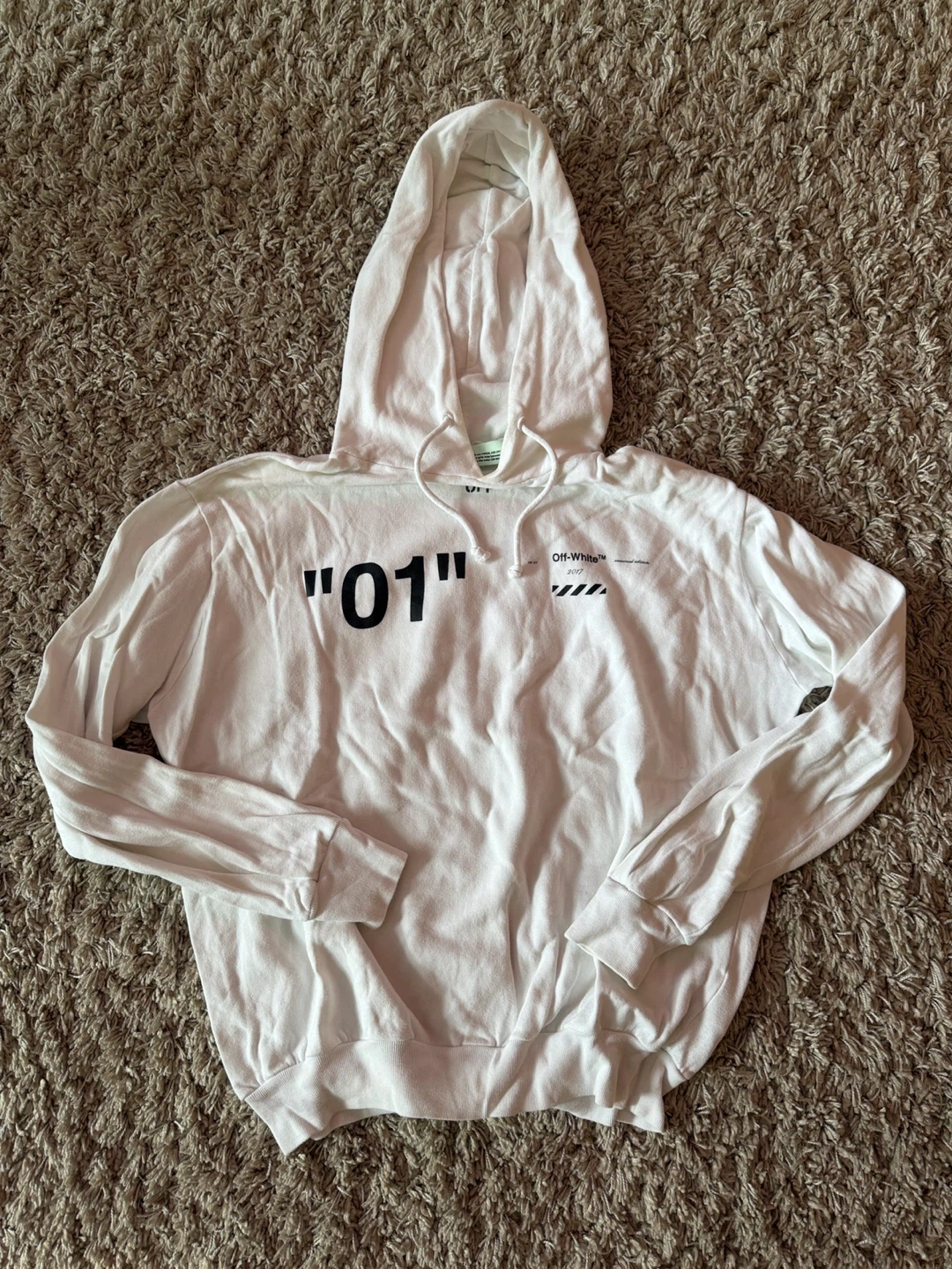 Off-White "01" Diagonal Hoodie