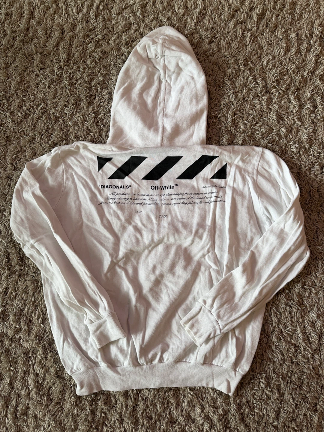 Off-White "01" Diagonal Hoodie - photo 2