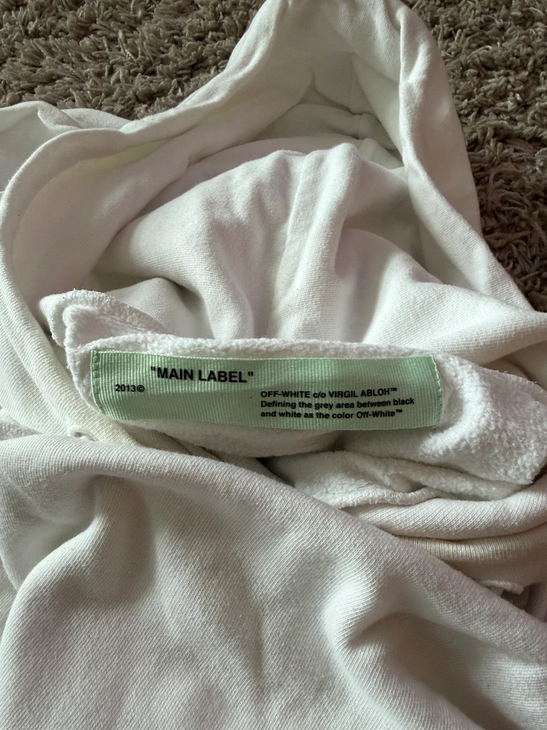 Off-White "01" Diagonal Hoodie - photo 3