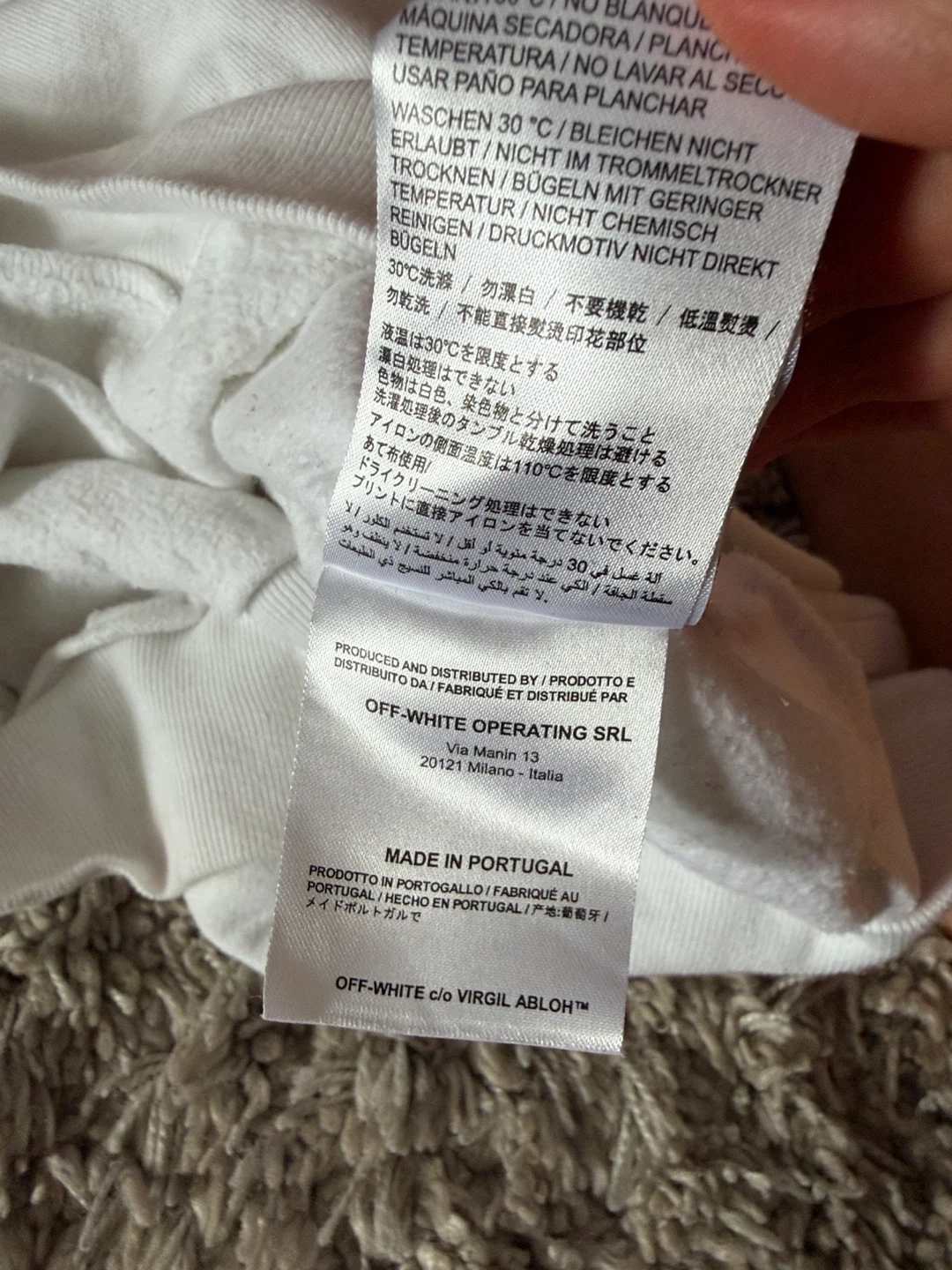 Off-White "01" Diagonal Hoodie - photo 4
