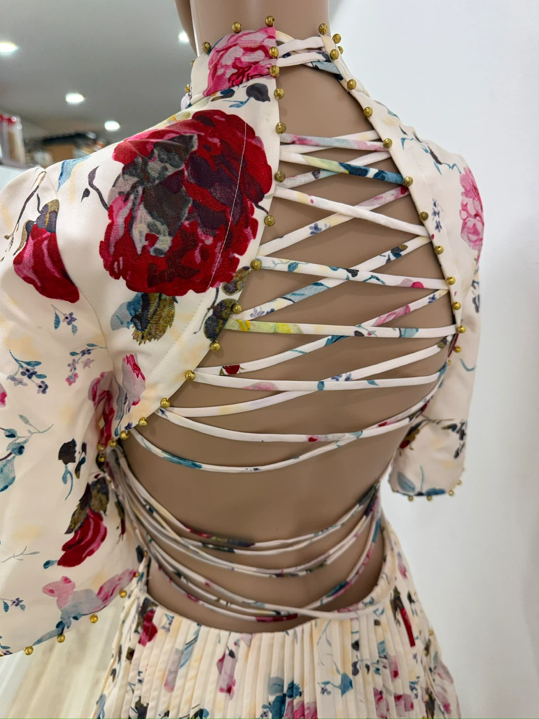 Floral Print Cutout Mini Dress - photo 3