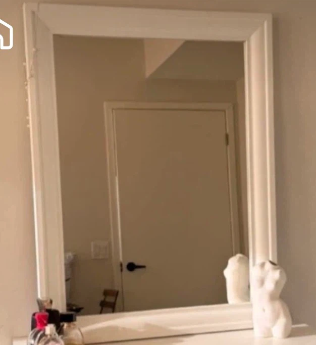 White Framed Mirror