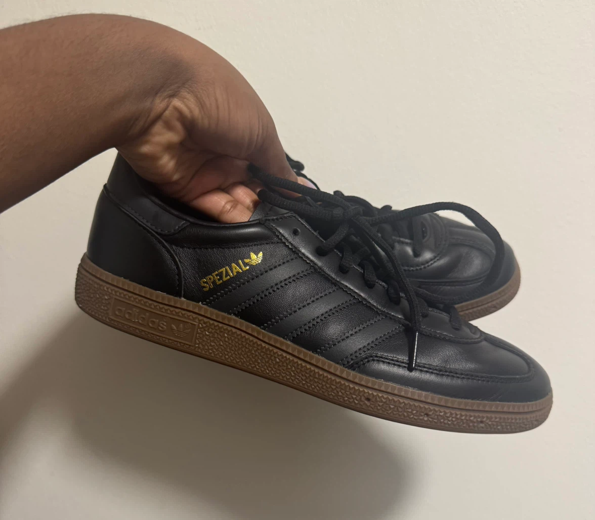 Adidas Handball Spezial Black Leather Sneakers - photo 2