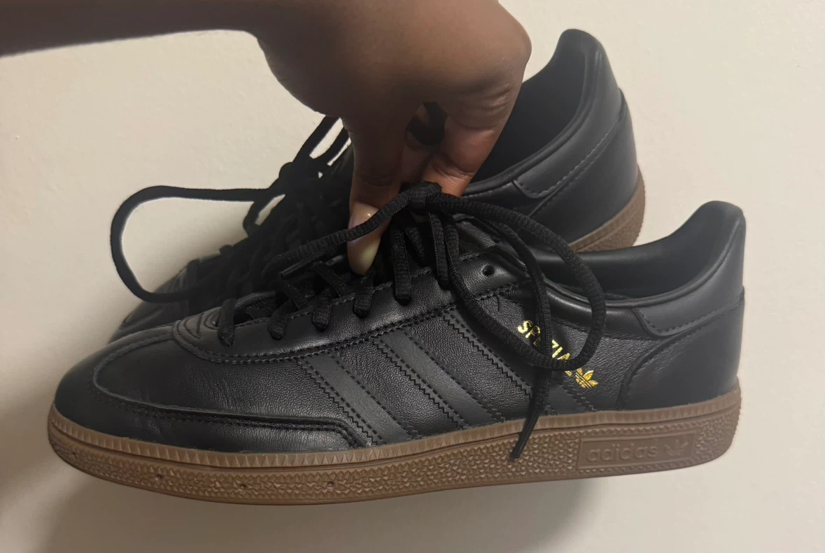 Adidas Handball Spezial Black Leather Sneakers - photo 3