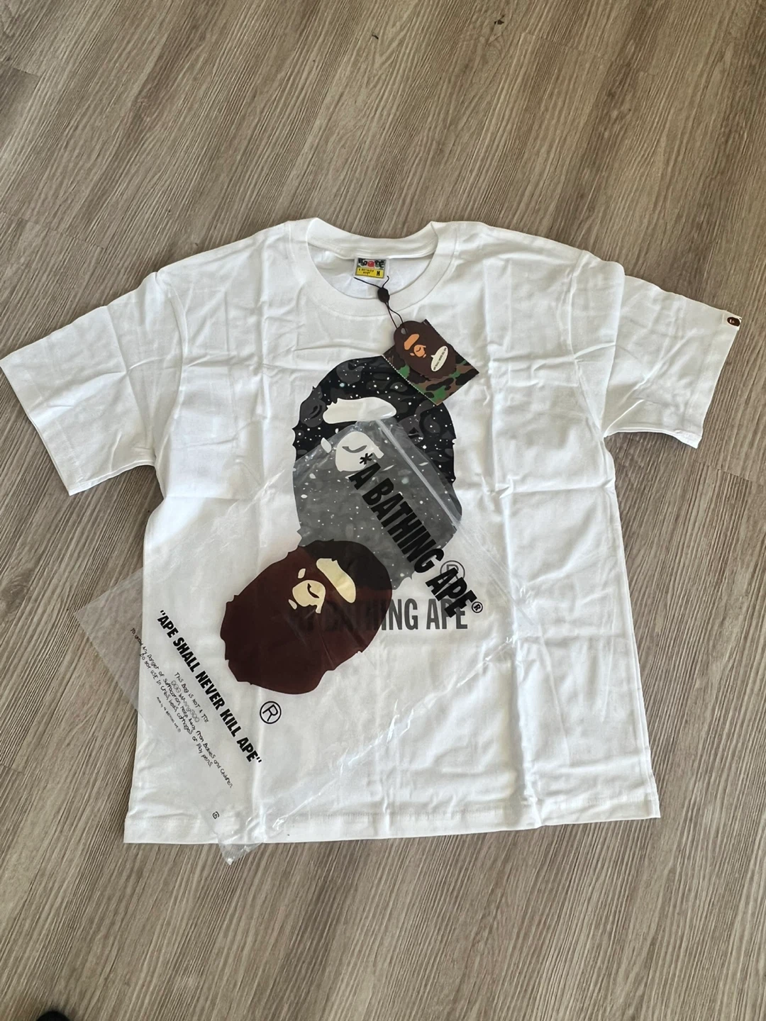A Bathing Ape White Graphic T-Shirt