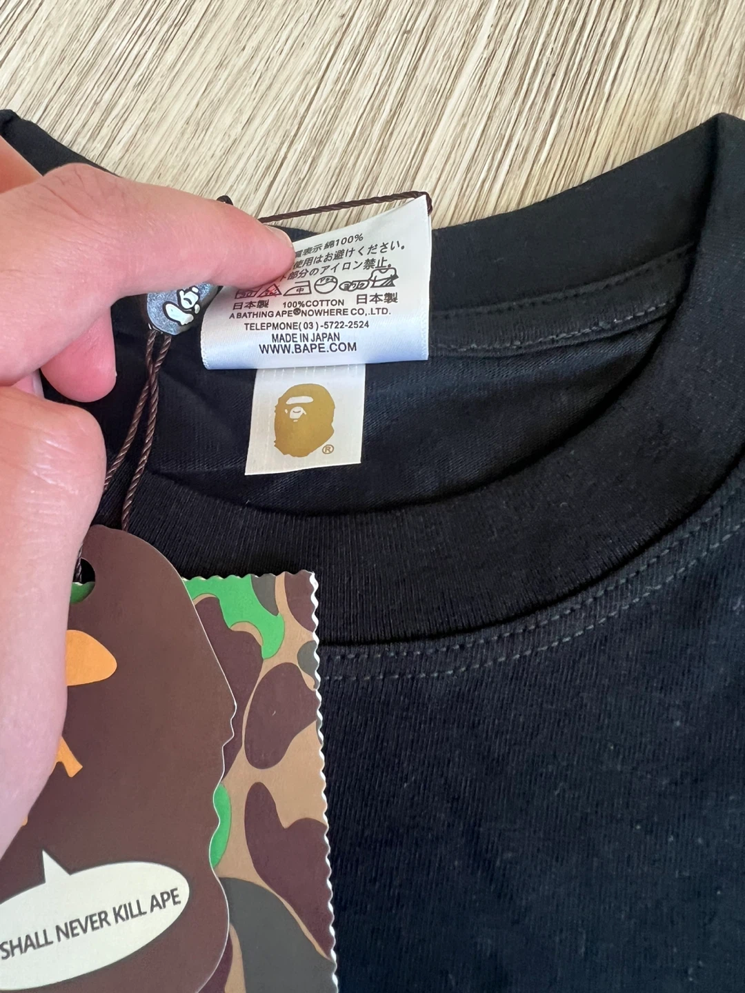 A Bathing Ape x New Balance Black T-Shirt - photo 4