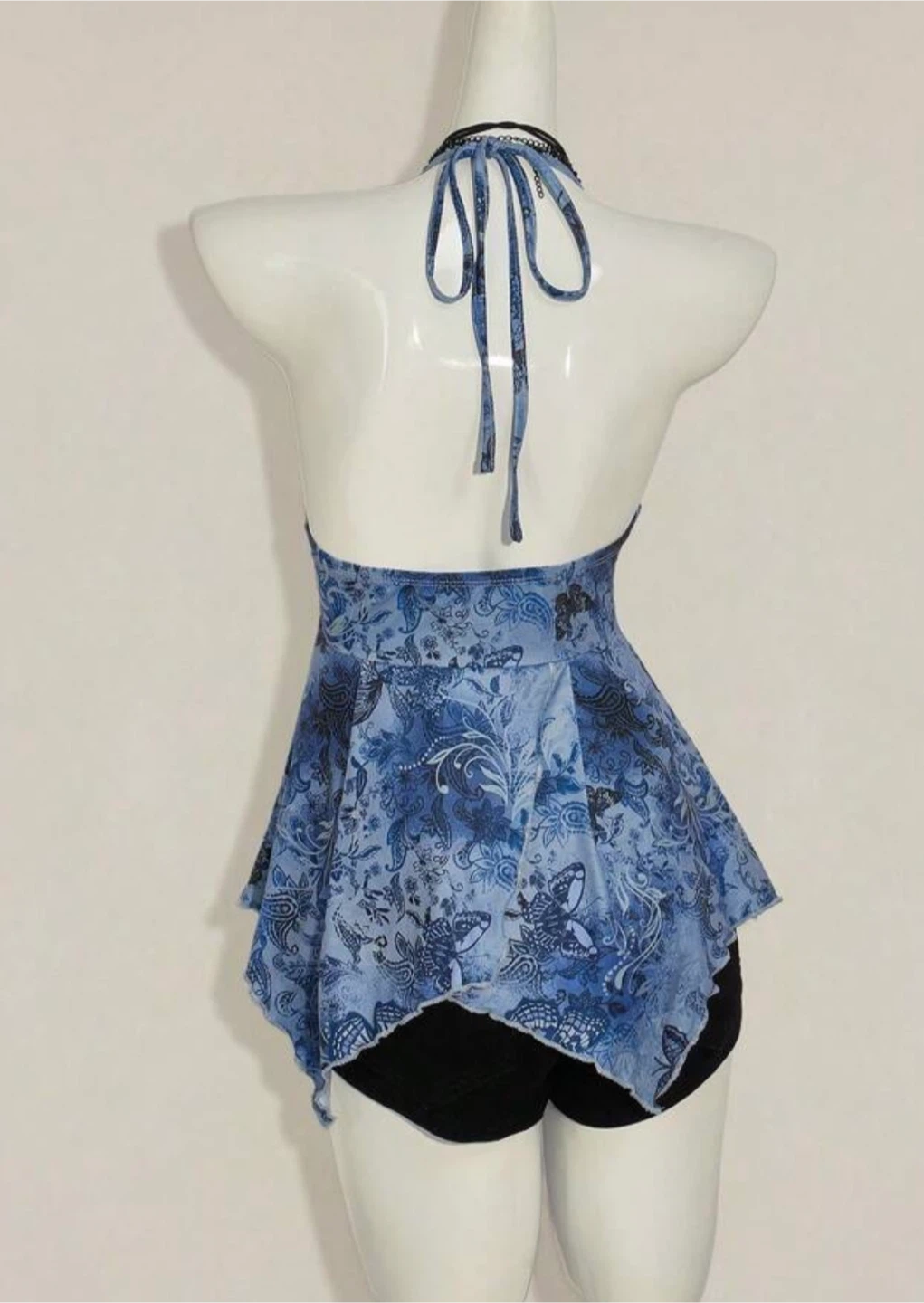 Blue Butterfly Halter Top - photo 2