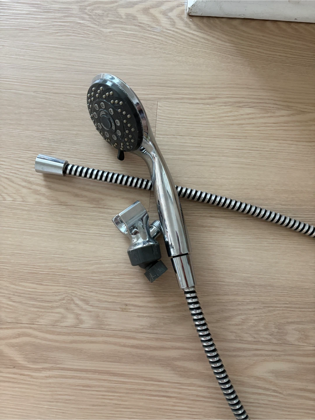 Chrome Handheld Shower Head with Hose and Mount