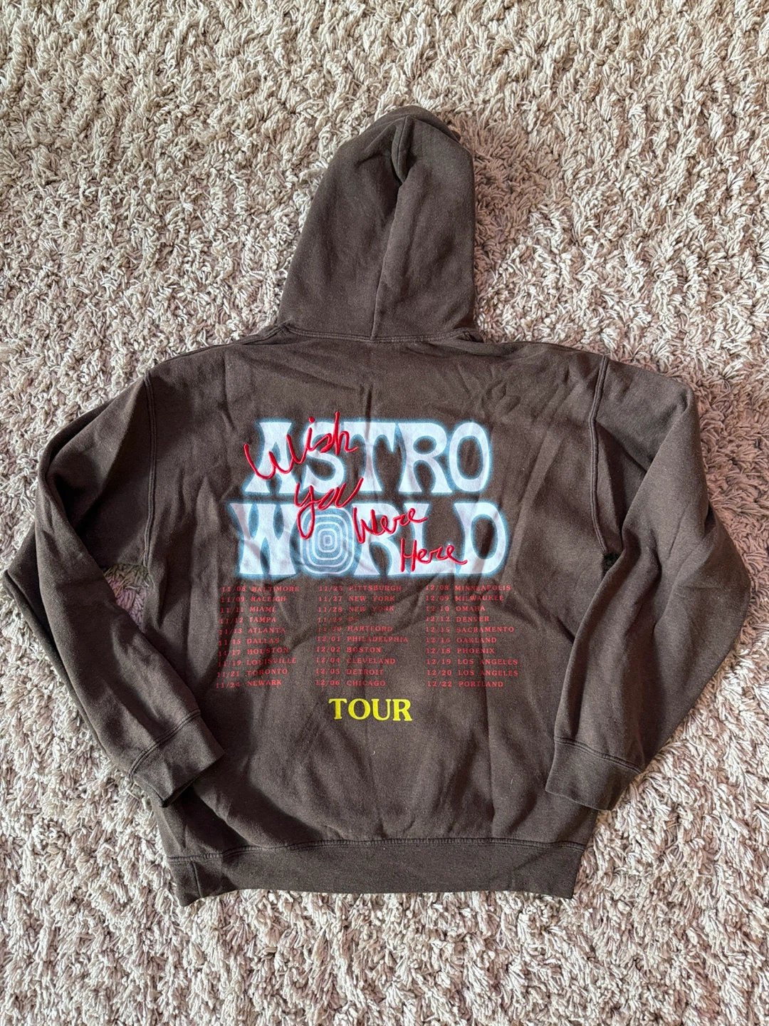 Travis Scott Astroworld Wish You Were Here Tour Hoodie - photo 2