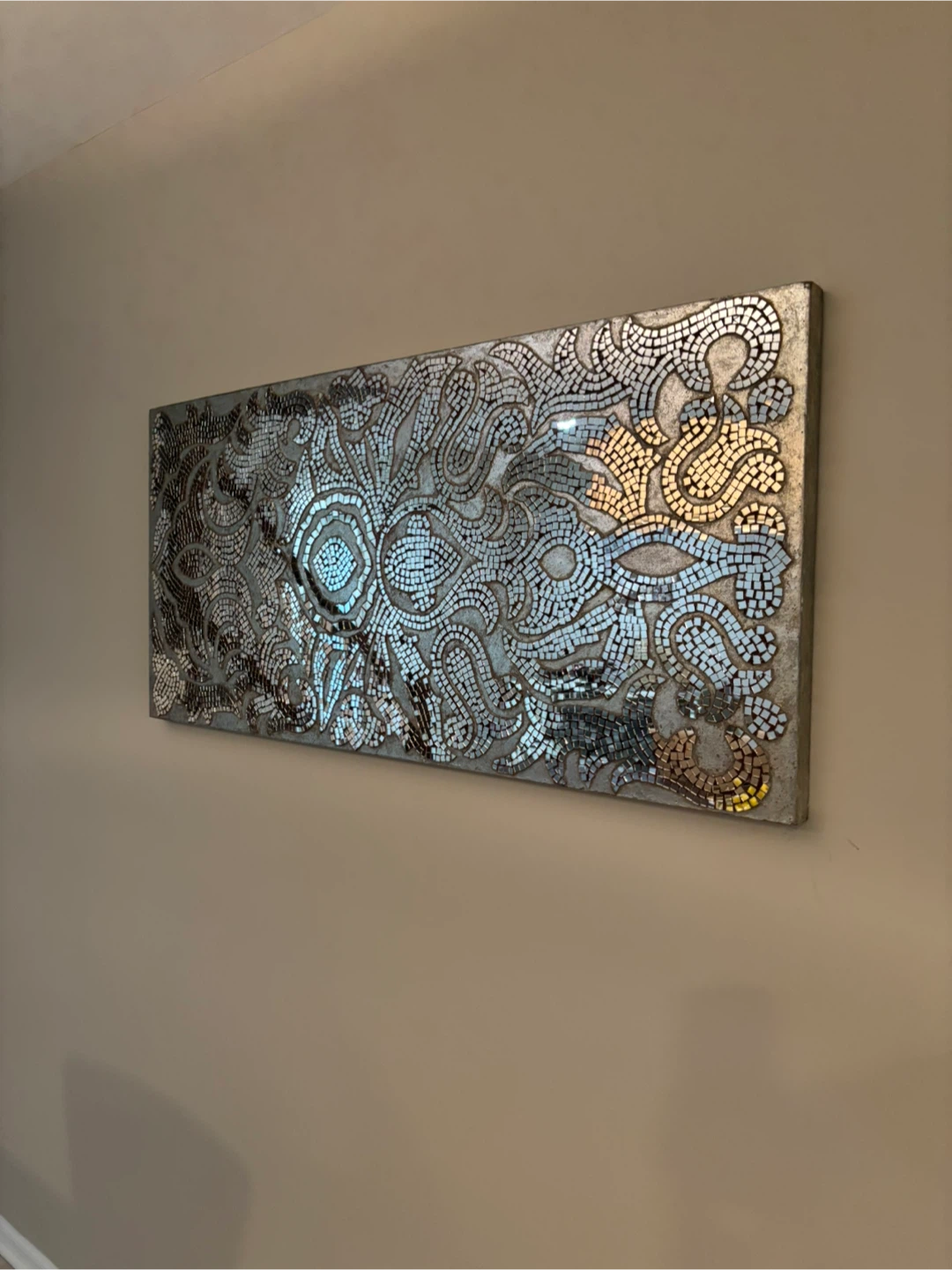 Mosaic Wall Art Mirror Decor