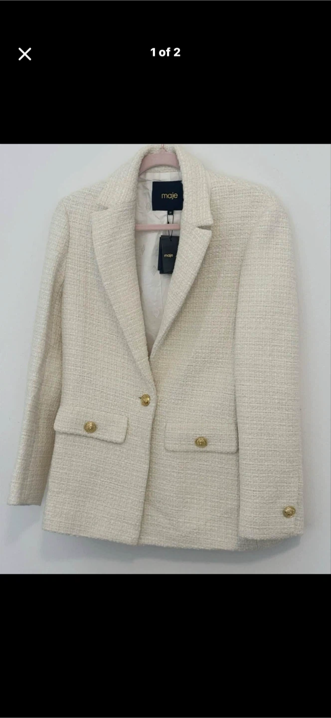 NEW Maje Tweed Blazer
