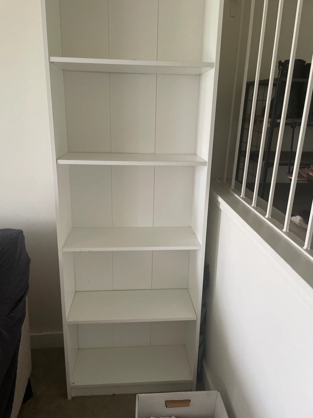 White 5-Shelf Bookcase