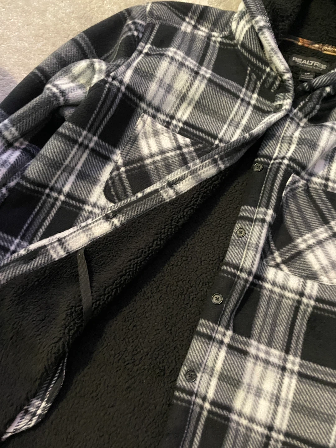 Realtree Plaid Fleece Lined Hooded Shirt Jacket - photo 5