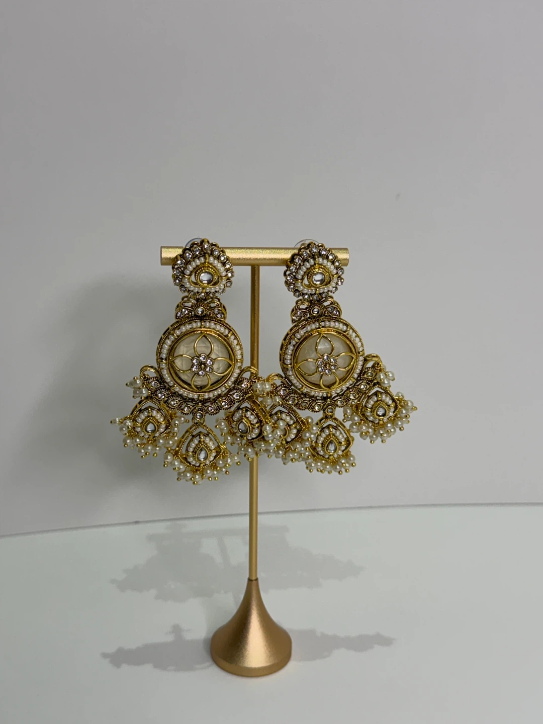 Indian Bridal Jewellery Set with  Earrings and Tikka - photo 3
