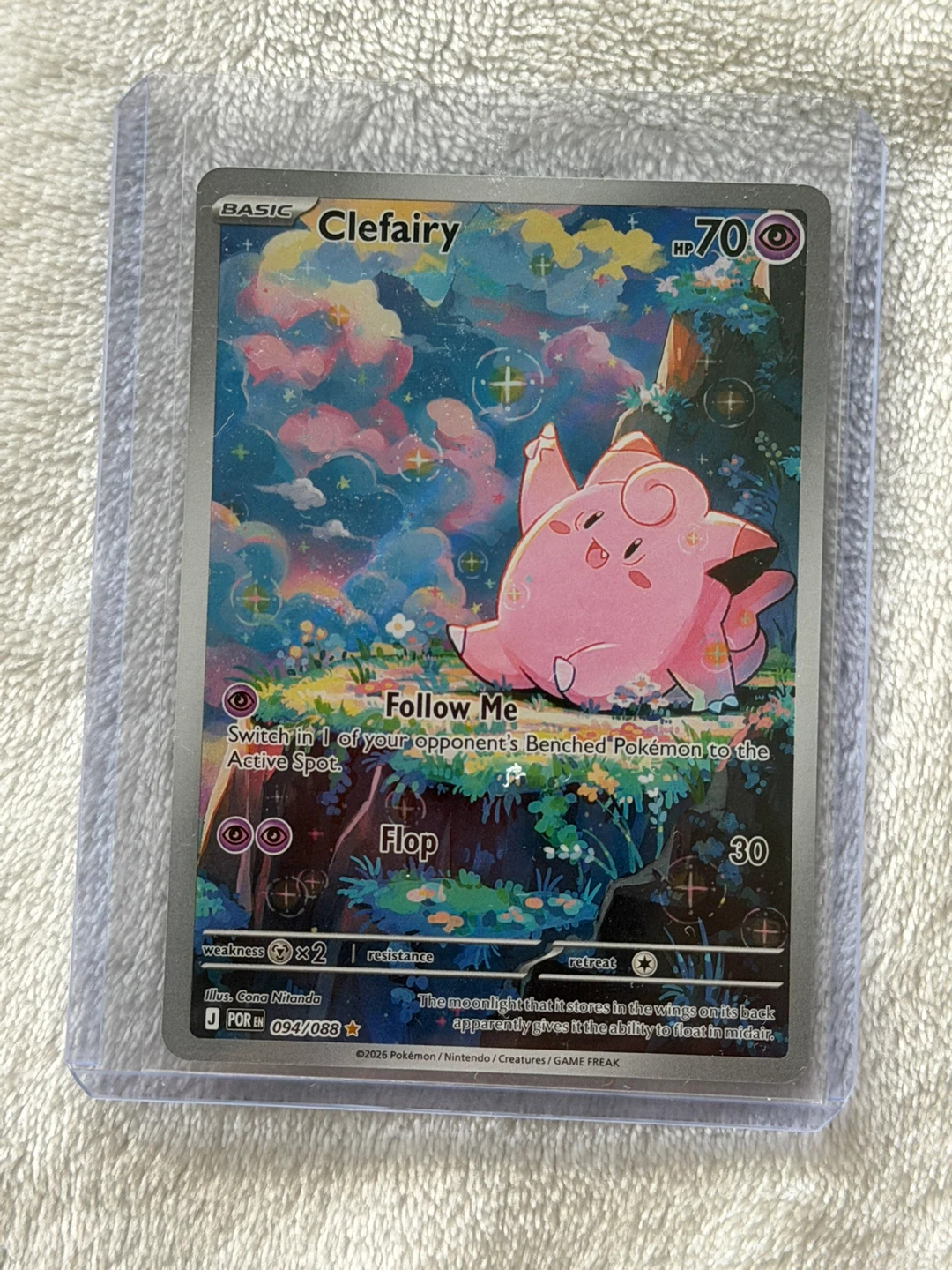 Pokémon Clefairy Trading Card 094/088