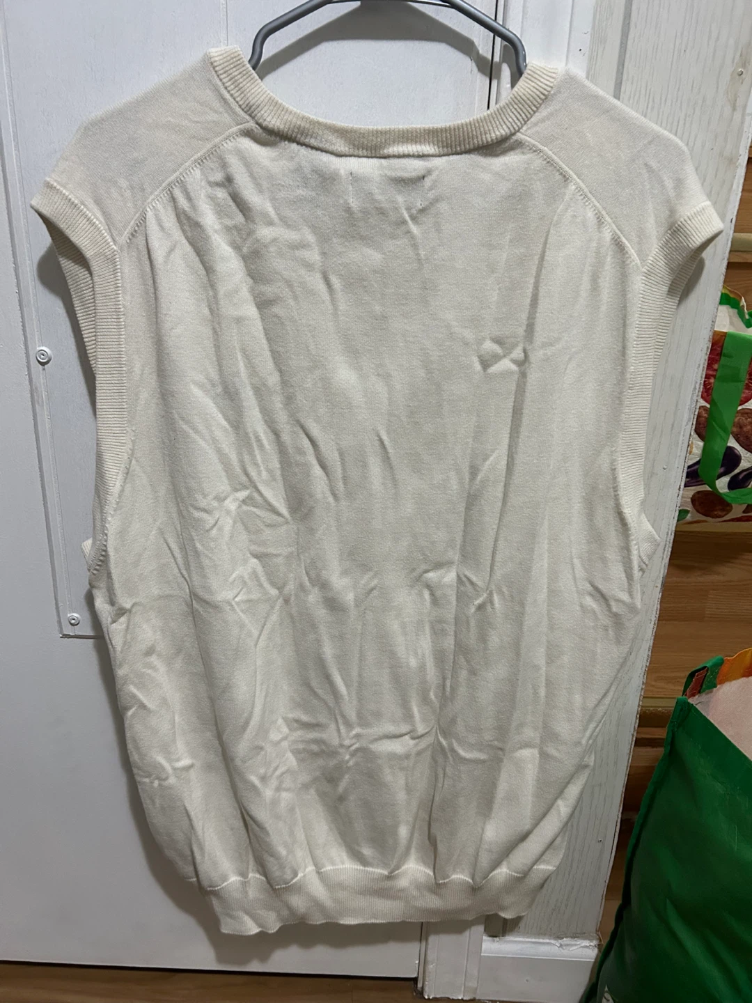 Chaps V-Neck Sweater Vest Cream - photo 2