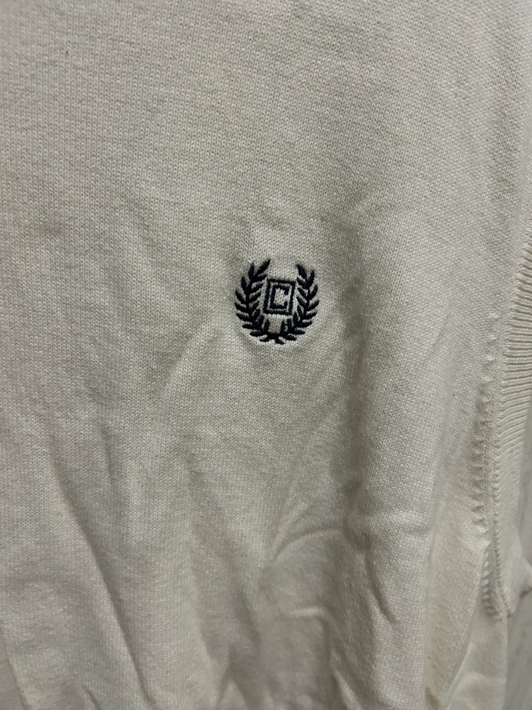 Chaps V-Neck Sweater Vest Cream - photo 4